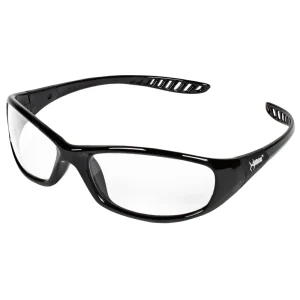 KleenGuard™ 28615 V40 Hellraiser™ Safety Glasses, with Anti-Fog Coating, Clear Lenses, Black Frame, Unisex for Men and Women