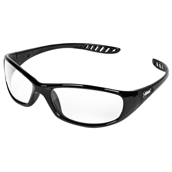 KleenGuard™ 28615 V40 Hellraiser™ Safety Glasses, with Anti-Fog Coating, Clear Lenses, Black Frame, Unisex for Men and Women