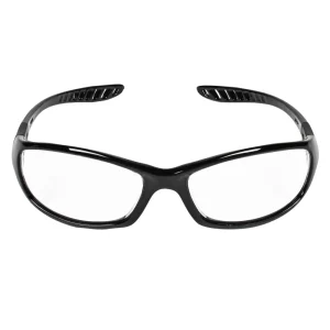 KleenGuard™ 28615 V40 Hellraiser™ Safety Glasses, with Anti-Fog Coating, Clear Lenses, Black Frame, Unisex for Men and Women