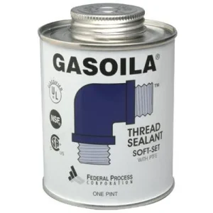 Gasoila Chemicals SS16 Blue/Green Soft-Set Thread Sealants – 1 pt Brush Top Can (12 Cans)
