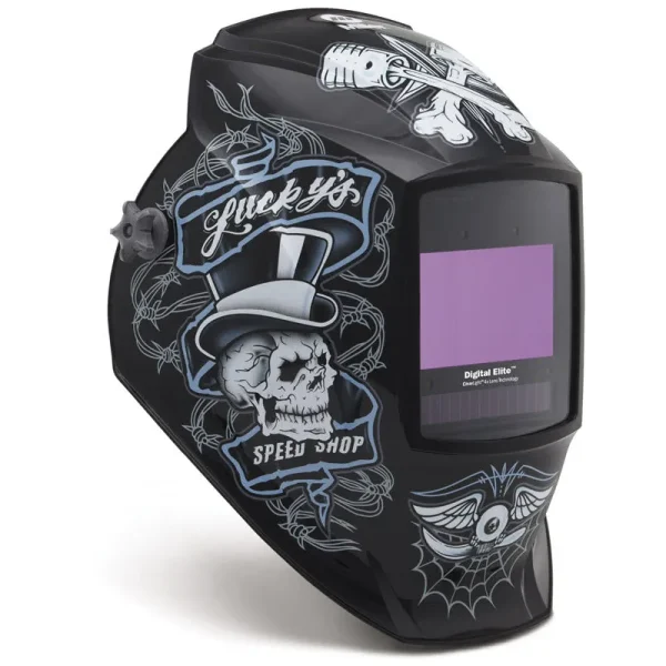 Miller Lucky’s Speed Shop Digital Elite ClearLight 4x Welding Helmet 296766