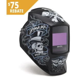 Miller Lucky’s Speed Shop Digital Elite ClearLight 4x Welding Helmet 296766
