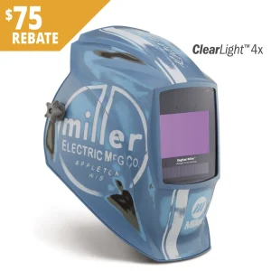 MILLER 296768 DIGITAL ELITE HELMET CLEARLIGHT 4X, VINTAGE ROADSTER