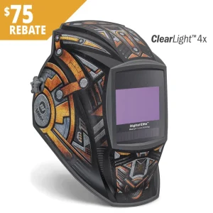 MILLER 296771 DIGITAL ELITE HELMET CLEARLIGHT 4X, GEARBOX