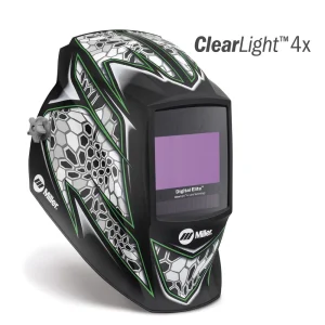 MILLER 296773 DIGITAL ELITE HELMET CLEARLIGHT 4X, RAPTOR