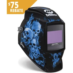 Miller Blue Rage II Digital Elite ClearLight 4x Welding Helmet 296774