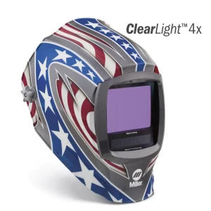 MILLER 296780 DIGITAL INFINITY HELMET CLEARLIGHT 4X, STARS STRIPES