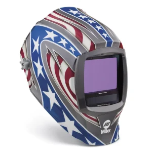 MILLER 296780 DIGITAL INFINITY HELMET CLEARLIGHT 4X, STARS STRIPES
