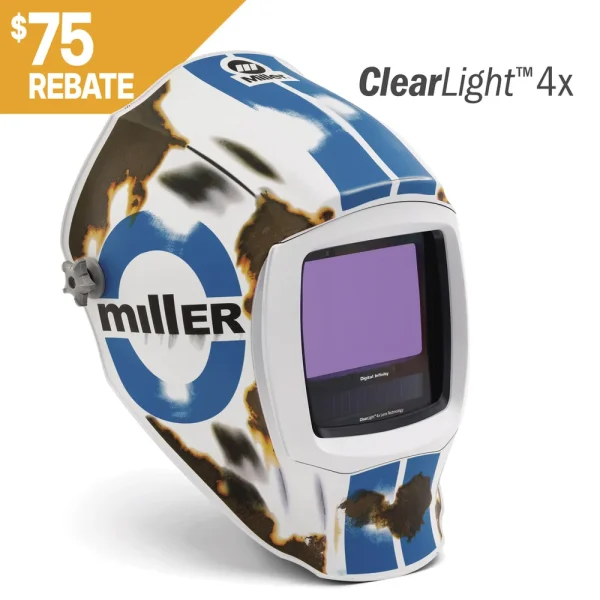 MILLER 296782 DIGITAL INFINITY HELMET CLEARLIGHT 4X, RELIC