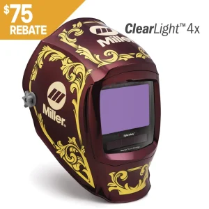 MILLER 296784 DIGITAL INFINITY HELMET CLEARLIGHT 4X, IMPERIAL