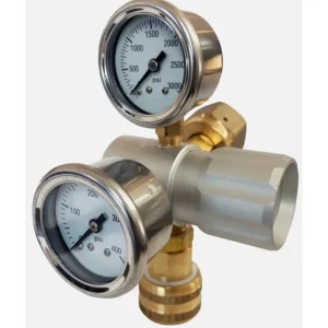 PREECE PRECISION 3000-300A-320 SERIES 3000 HIGH FLOW REGULATOR DUAL GAUGE ADJUSTABLE 0-250PSI