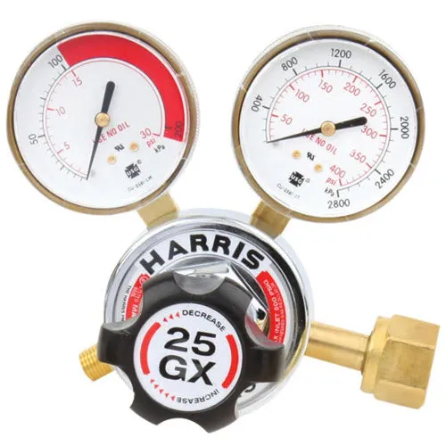 Harris 25GX Acetylene Regulator (CGA 300) 25GX-15-300