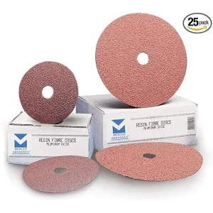 Mercer Abrasives 304036 7 “x 7/8” Aluminum Oxide Resin Fibre Discs, 25/BOX