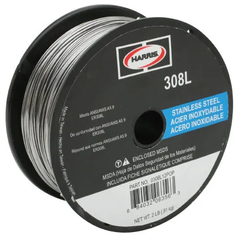 Harris 308L Stainless Steel MIG Welding Wire – 2# Spool