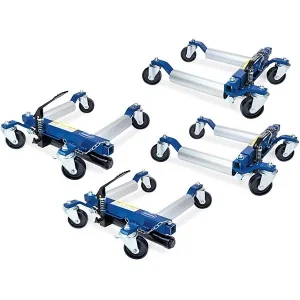 Eastwood Hydraulic Wheel Dolly 4pc Set with Storage Rack