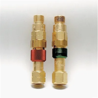 WESTERN ENTERPRISES QDB100 QUICK CONNECT PLUG OXY TORCH-TO-HOSE, BRASS