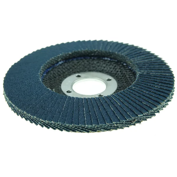 Weiler 31347 4-1/2″ Wolverine Abrasive Flap Disc, Conical (TY29), Phenolic Backing, 120Z, 7/8″ Arbor Hole, 10/BOX