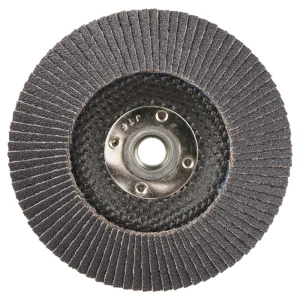 Weiler 31352 4-1/2″ Wolverine Abrasive Flap Disc, Conical (TY29), Phenolic Backing, 80Z, 5/8″-11 UNC Nut, 10/BOX