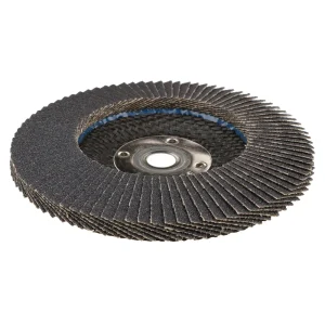 Weiler 31352 4-1/2″ Wolverine Abrasive Flap Disc, Conical (TY29), Phenolic Backing, 80Z, 5/8″-11 UNC Nut, 10/BOX