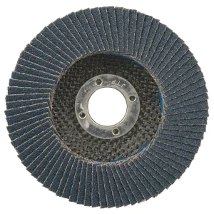 Weiler 31389 4-1/2″ Wolverine High Density Flap Disc, Flat (TY27), Phenolic Backing, 80Z, 7/8″ Arbor Hole, 10/BOX