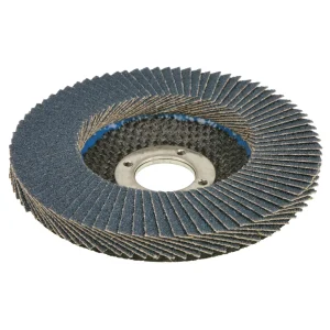 Weiler 31389 4-1/2″ Wolverine High Density Flap Disc, Flat (TY27), Phenolic Backing, 80Z, 7/8″ Arbor Hole, 10/BOX