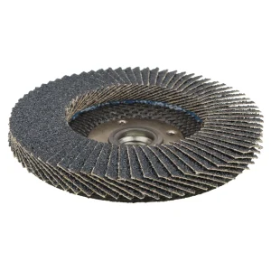 Weiler 31392 4-1/2″ Wolverine High Density Flap Disc, Flat (TY27), Phenolic Backing, 80Z, 5/8″-11 UNC Nut, 10/BOX