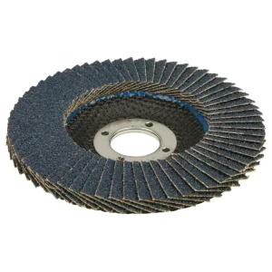 Weiler 31402 4-1/2″ Wolverine Abrasive Flap Disc, Flat (TY27), Phenolic Backing, 40Z, 7/8″ Arbor Hole, 10/BOX