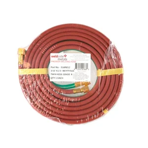 WELDCOTE 316RX50 Twin Hose Grade R 3/16 X 50′ Bb Fittings