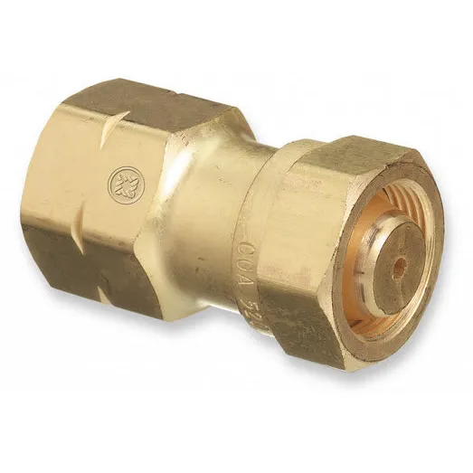 Western CGA-520 (B) to CGA-510 (POL) Acetylene Cylinder Adapter 317