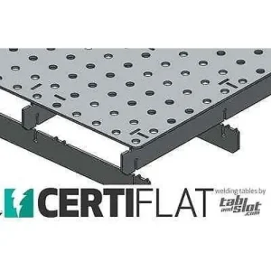 Certiflat Heavy Duty 3’X4′ Welding Table and Leg Kit with Swivel Casters