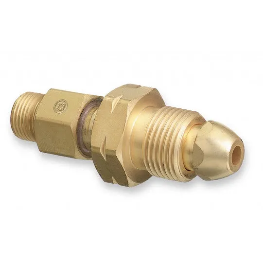 Western CGA-510 (POL) to CGA-520 (B) Acetylene Cylinder Adapter 320