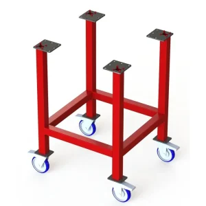 CertiFlat FR2448-U-K 24 Inch X 48 Inch fabRack Leg Kit with Casters for fabBlocks