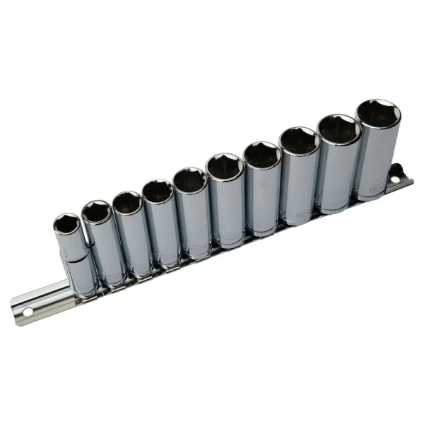Eastwood 10pc – 3/8 Inch Drive MM Deep Socket Set