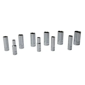 Eastwood 10pc – 3/8 Inch Drive SAE Deep Socket Set