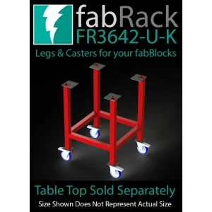 Certiflat 36 InchX42 Inch FabRack with Casters for FabBlock