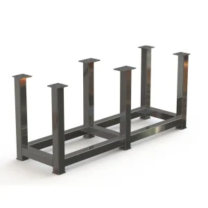 Certiflat 48 InchX96 Inch FabRack with Casters for FabBlock