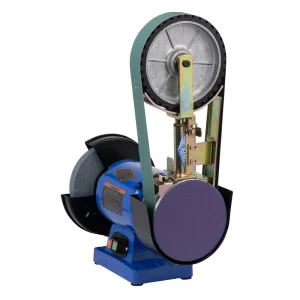 8 Inch Multitool Grinder 1HP 120V – assembled with 8CW attachment (2×48 belt – 8 Inch contact wheel)