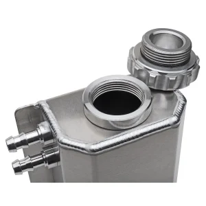 Custom Fabricated Aluminum Coolant OverFlow from Winchester Metal Works