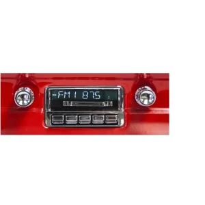 64.5-66 Ford Mustang Custom Autosound Slidebar Radio Package with Bluetooth Adapter PKGMSSBR