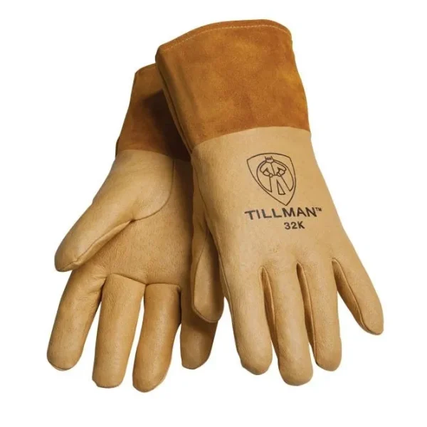 Tillman 32K Heavy Duty Pigskin with Kevlar Lining MIG Welding Gloves (1 Pair)