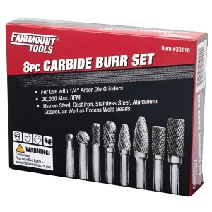 Fairmount 8 Piece Carbide Burr Set