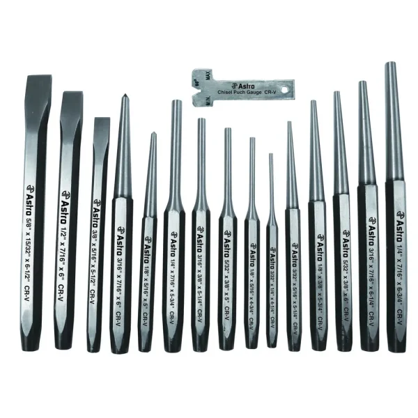 Astro Pneumatic 16 Pc Punch and Chisel Set 1600