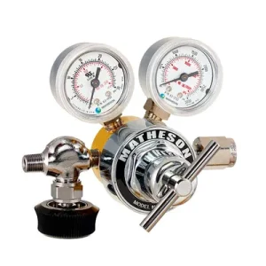 3320B Series Single-Stage Non-Corrosive Lecture Bottle Regulator – Brass