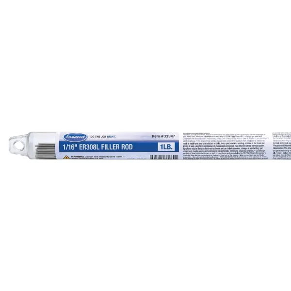 Eastwood 1/16 Inch ER308L Filler Rod 1LB – ER308L-063-01T