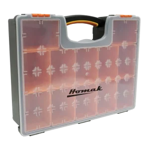 Homak Plastic Organizer w/ 12 Removable Bins HA01112425