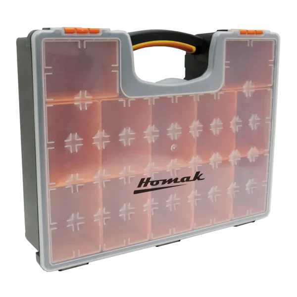 Homak Plastic Organizer w/ 12 Removable Bins HA01112425