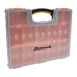 Homak Plastic Organizer w/ 22 Removable Bins HA01122238