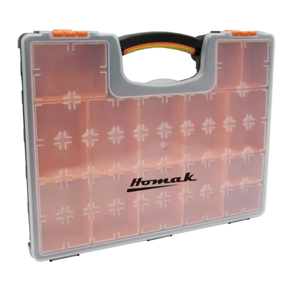 Homak Plastic Organizer w/ 22 Removable Bins HA01122238