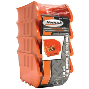 Homak Large Plastic Bins Set of 4 HA01040954