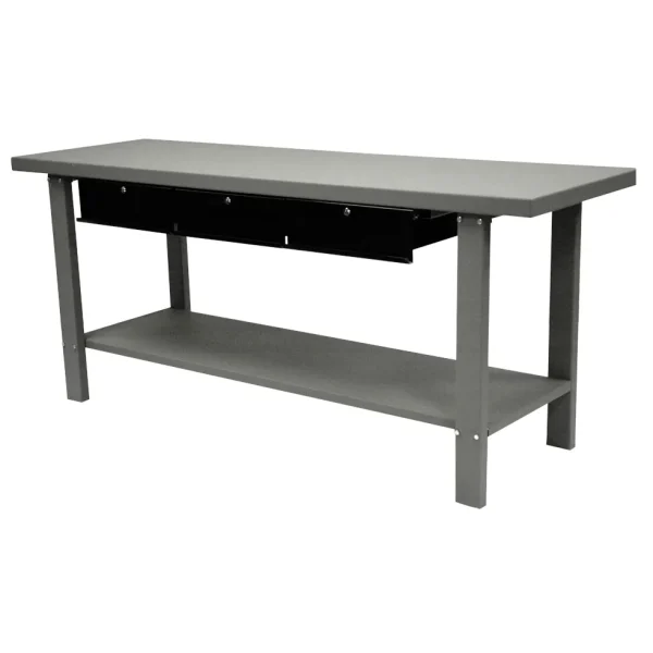 Homak 79 Inch INDUSTRIAL GRAY WORKBENCH WITH 3 DRAWERS GW00550160
